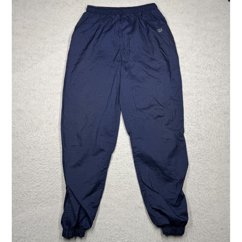 Vintage USA Olympic Windbreaker Pants Blue Track Joggers 90s JCPenney Men's L‎ T